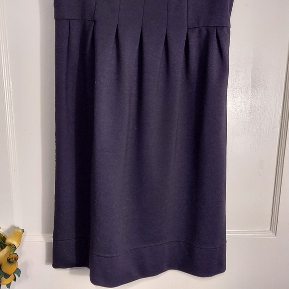 Banana Republic Halter/Tank Skater Styled Dress in Black Stretch Fabric size 8 - Picture 3 of 12